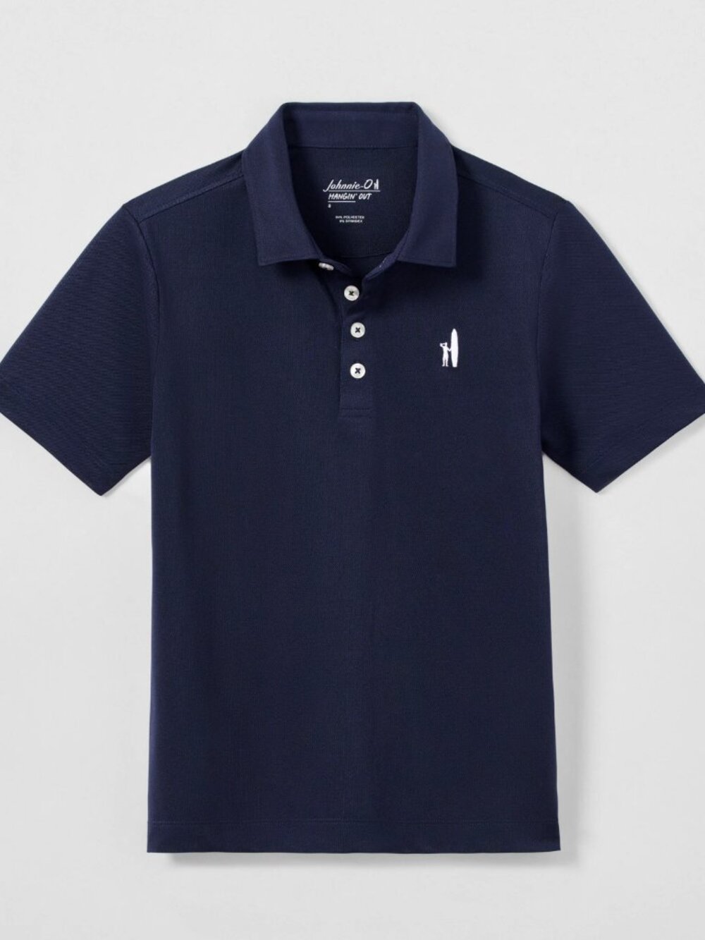 Johhnie O : Performance Mesh Jr. Polo Navy Size 7